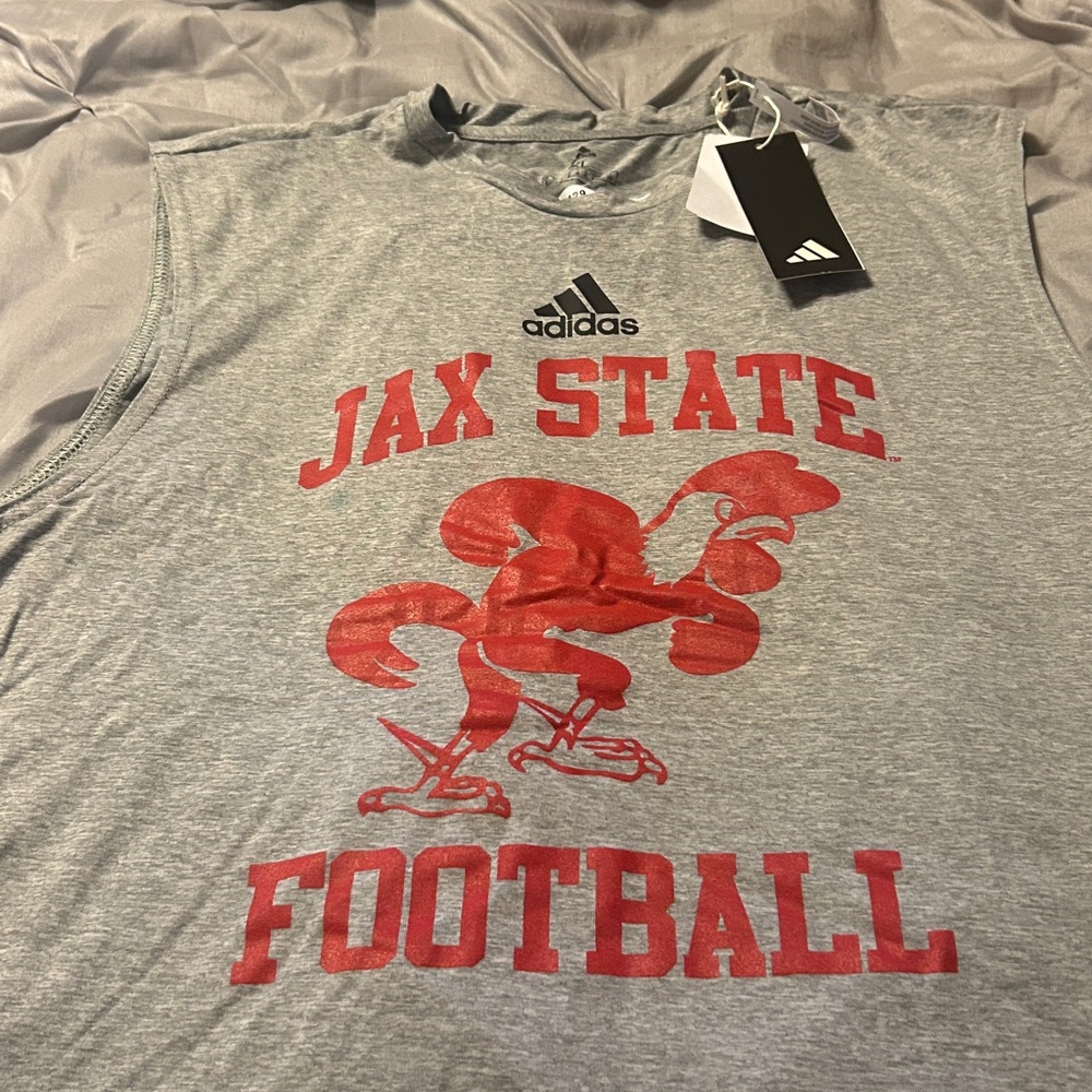 Adidas Heather Gray T-Shirt
JAX State Football…-Go Gamecocks!!